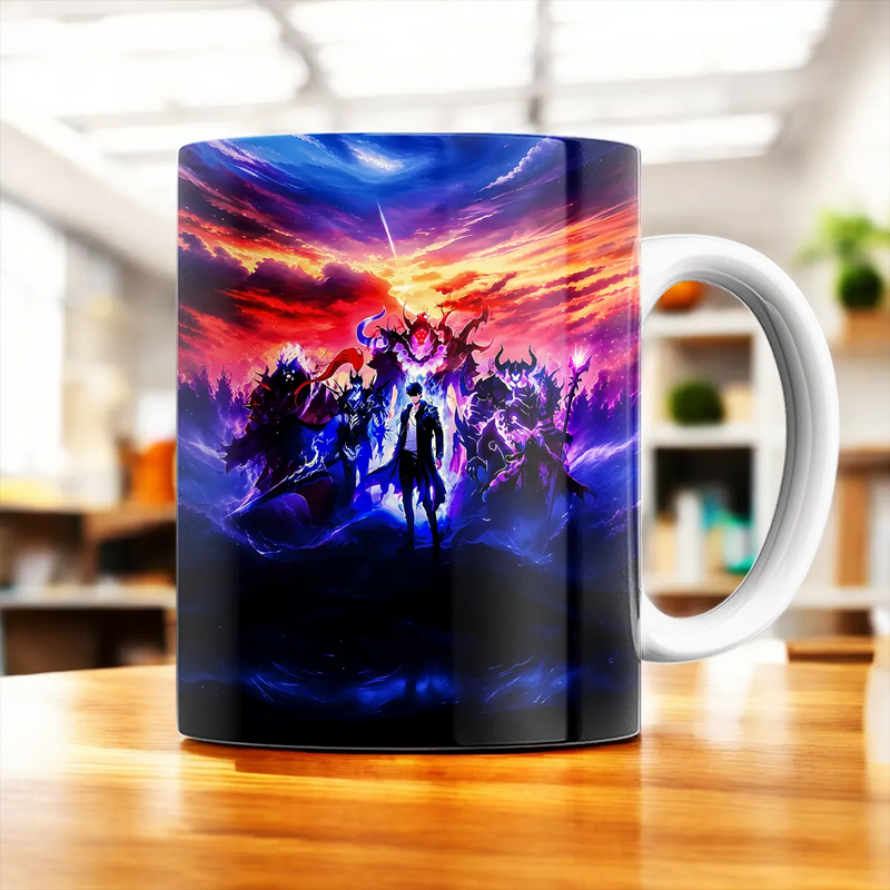 Mug Solo Leveling Arise illustré à la main en Anjou