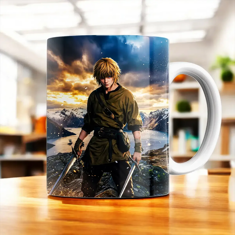 Mug Vinland Saga illustré à la main en Anjou
