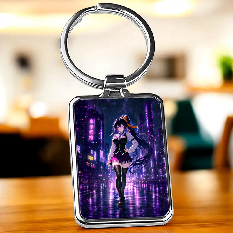 Porte Clé Akeno Himejima High School DxD illustré à la main en Anjou