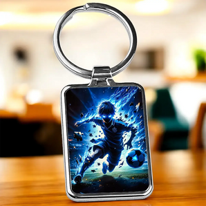 Porte Clé Blue Lock illustré à la main en Anjou