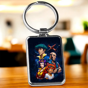 Porte Clé Cowboy Bebop illustré à la main en Anjou