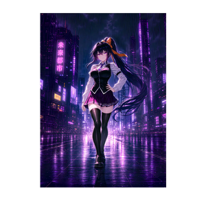 Poster Akeno Himejima High School DxD illustré à la main en Anjou