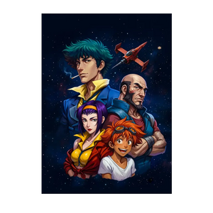 Poster Cowboy Bebop illustré à la main en Anjou