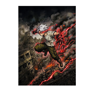 Poster Rudo Gachiakuta illustré à la main en Anjou