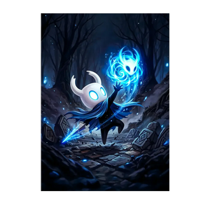 Poster Hollow Knight illustré à la main en Anjou