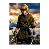 Poster Vinland Saga illustré à la main en Anjou