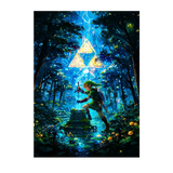 Poster Zelda illustré à la main en Anjou