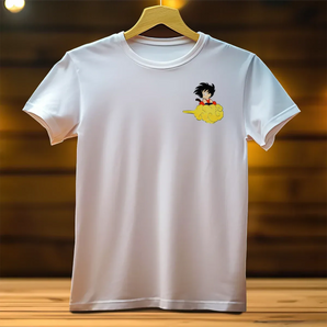 T-Shirt Goku Enfant Dragon Ball, du S au XXL, illustré à la main en Anjou