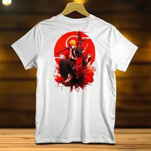 T-Shirt Ichigo Bleach illustré à la main en Anjou