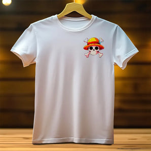 Tee Shirt Luffy One Piece illustré à la main en Anjou