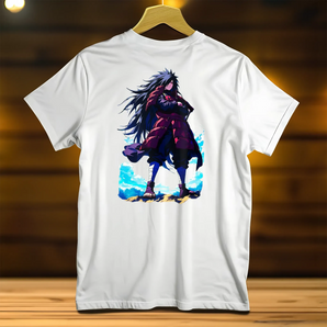 T-Shirt Madara Uchiha illustré à la main en Anjou