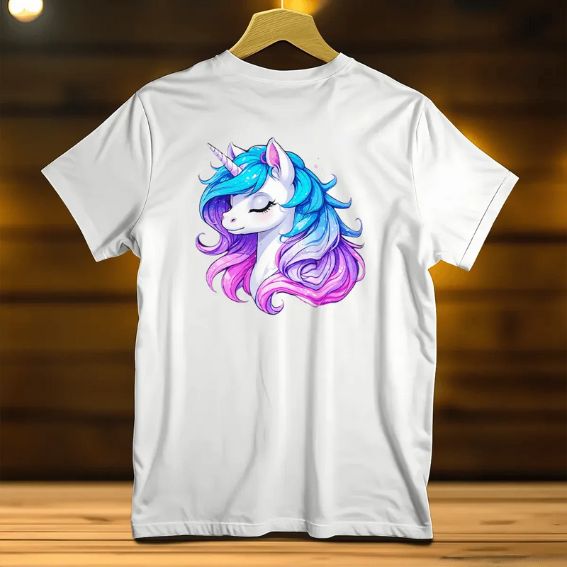 T-Shirt Petite Licorne illustré à la main en Anjou