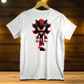 T-Shirt Shadow the Hedgehog SEGA illustré à la main en Anjou