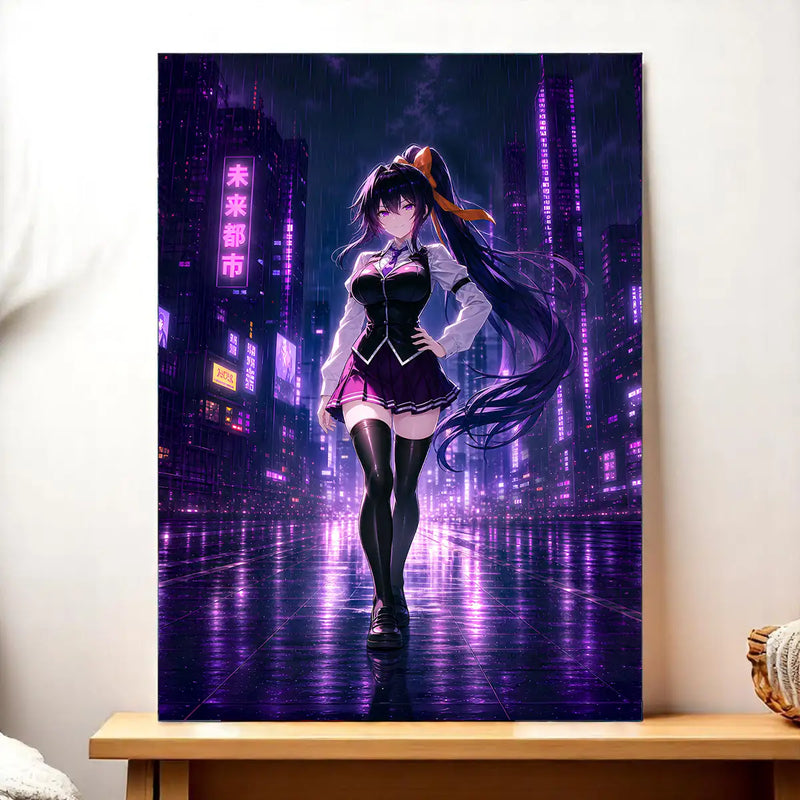 Tableau Akeno Himejima High School DxD illustré à la main en Anjou