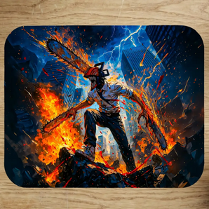 Tapis de Souris Denji Chainsaw Man illustré à la main en Anjou