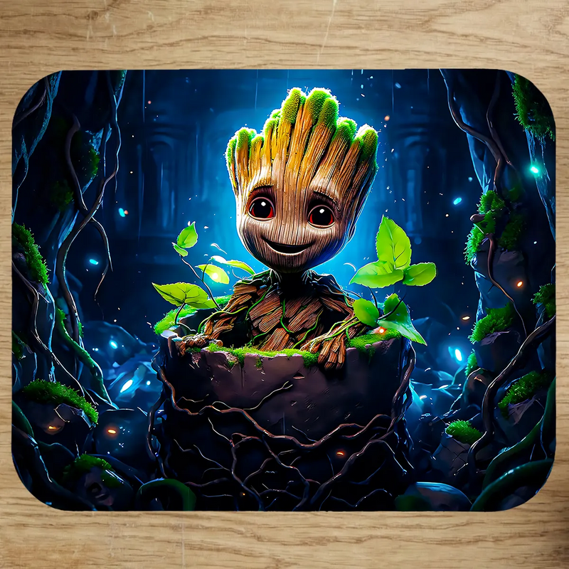 Tapis de Souris Groot illustré à la main en Anjou