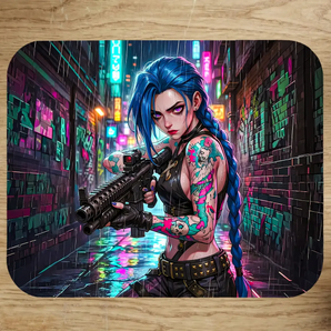 Tapis de Souris Jinx illustré à la main en Anjou