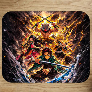 Tapis de Souris Kimetsu no Yaiba Demon Slayer illustré à la main en Anjou