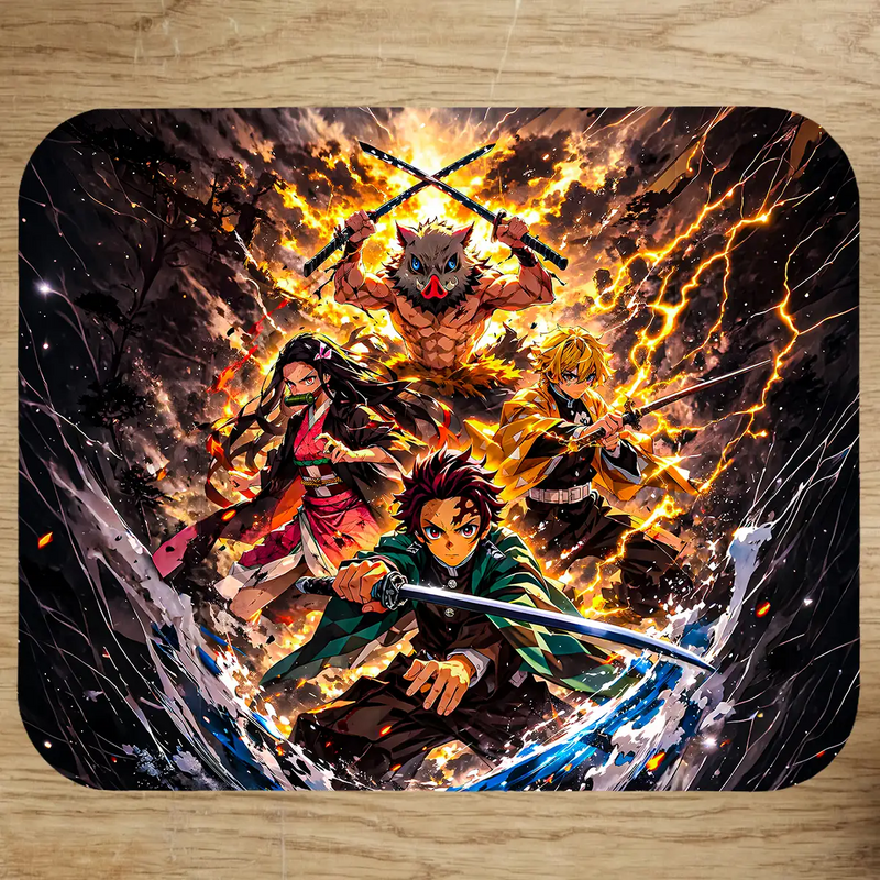 Tapis de Souris Kimetsu no Yaiba Demon Slayer illustré à la main en Anjou