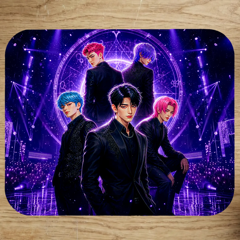 Tapis de souris Saja Boys illustré à la main en Anjou