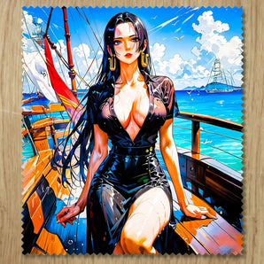 Chiffonnette Boa Hancock One Piece illustrée à la main en Anjou