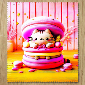 Chiffonnette Chat Macaron