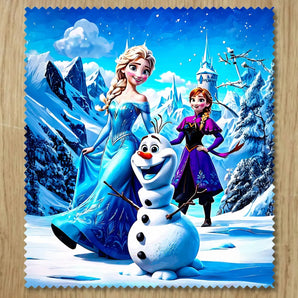 Chiffonnette Reine des Neiges illustrée à la main en Anjou