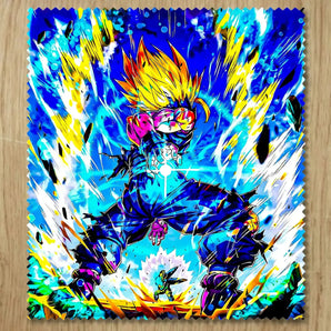 Chiffonnette Gohan SSJ2 Dragon Ball Z illustrée à la main en Anjou