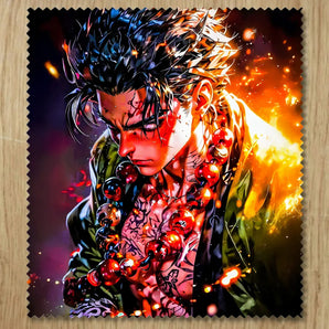 Chiffonnette Gyomei Himejima Demon Slayer illustrée à la main en Anjou