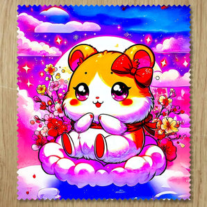 Chiffonnette Hamtaro illustrée à la main en Anjou