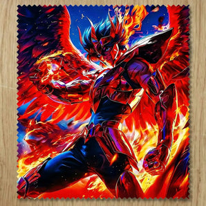Chiffonnette Ikki du Phénix Saint Seiya illustrée à la main en Anjou