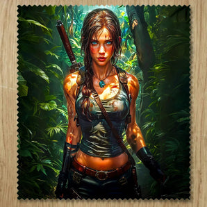 Chiffonnette Lara Croft illustrée à la main en Anjou