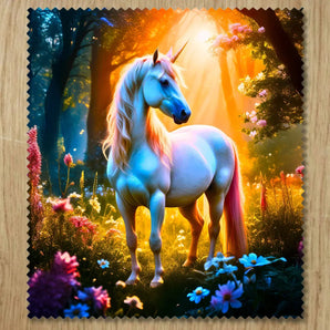 Chiffonnette Licorne illustrée à la main en Anjou