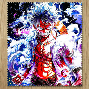 Chiffonnette Luffy Gear 5 One Piece illustrée à la main en Anjou
