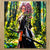 Chiffonnette Mitsuri Kanroji Demon Slayer illustrée à la main en Anjou