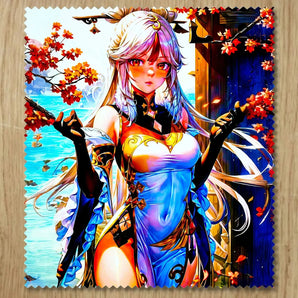 Chiffonnette Ningguang Genshin Impact illustrée à la main en Anjou