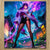 Chiffonnette Raiden Shogun Genshin Impact illustrée à la main en Anjou