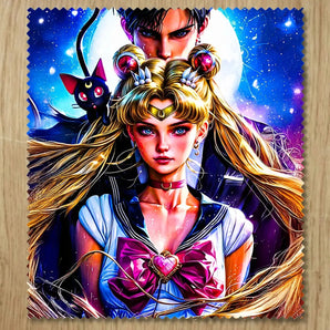 Chiffonnette Sailor Moon illustrée à la main en Anjou