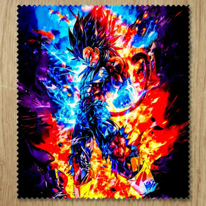 Chiffonnette Vegeta SSJ4 Dragon Ball GT illustrée à la main en Anjou