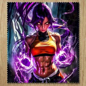 Chiffonnette Yoruichi Bleach illustrée à la main en Anjou