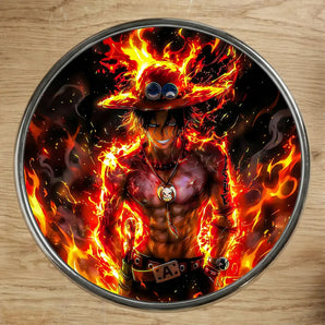 Magnet Ace One Piece illustré à la main en Anjou