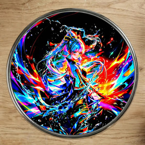 Magnet Ayaka Genshin Impact illustré à la main en Anjou