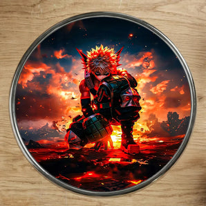 Magnet Bakugo My Hero Academia illustré à la main en Anjou