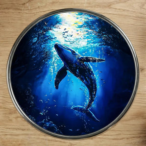 Magnet Baleine illustré à la main en Anjou