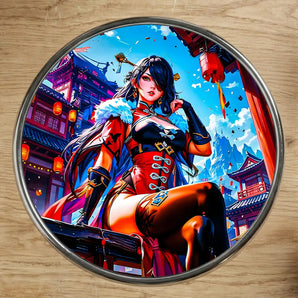 Magnet Beidou Genshin Impact illustré à la main en Anjou