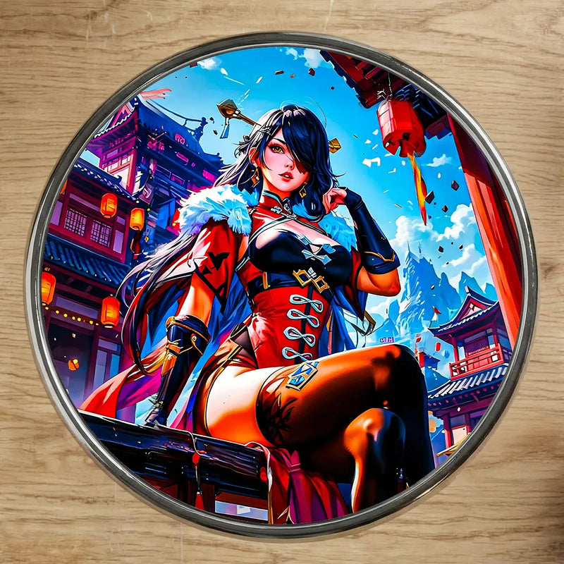 Magnet Beidou Genshin Impact illustré à la main en Anjou