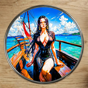 Magnet Boa Hancock One Piece illustré à la main en Anjou