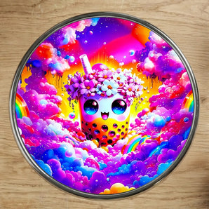 Magnet Bubble Tea illustré à la main en Anjou