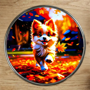 Magnet Chien Roux illustré à la main en Anjou