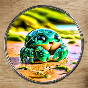 Magnet Crabe illustré à la main en Anjou